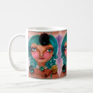Poster Girl Design on Classic Coffee Mug