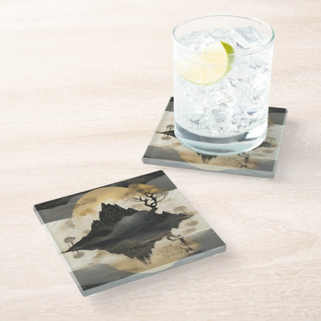 Poster Glass Coaster (Angled)
