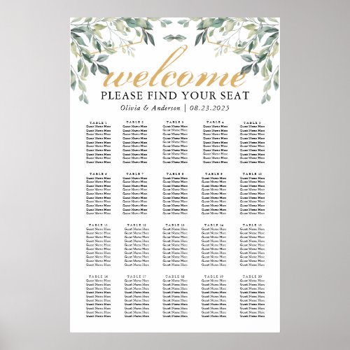 Poster Graphic of single seats for the Wedding