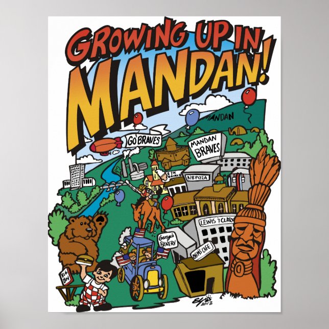 Poster "Growing up in Mandan" (Front)