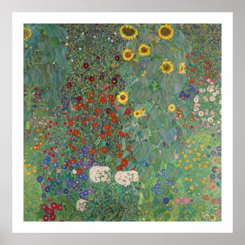 POSTER  GUSTAV KLIMT  FARM GARDEN 