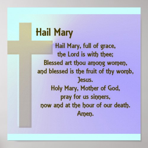 Poster_Hail Mary Prayer Poster