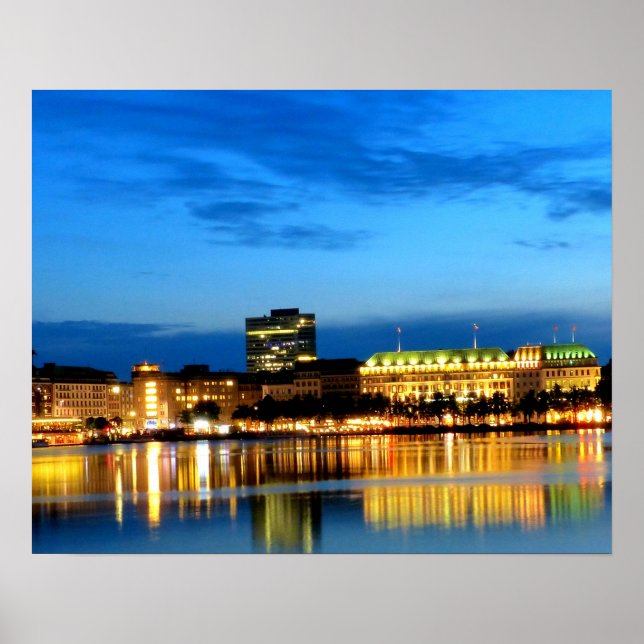 Poster Hamburg Harbor Hafen Deutschland Alster (Front)
