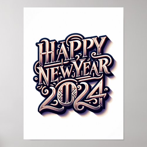 poster Happy New Year 2024