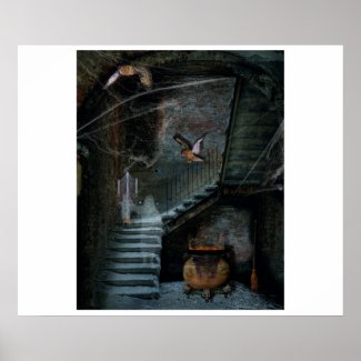 Poster haunted staircase