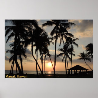 Poster - Hawaii Beach Sunset