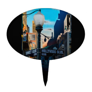 Poster Hollywood Blvd. Cake Topper