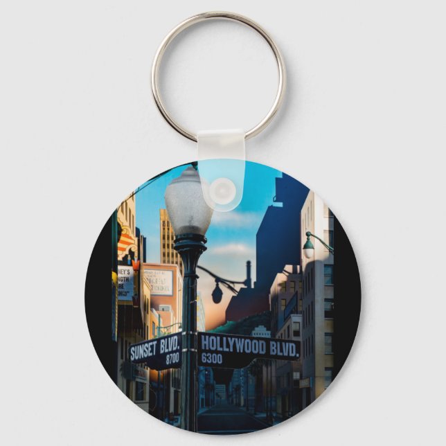 Poster Hollywood Blvd. Keychain (Front)