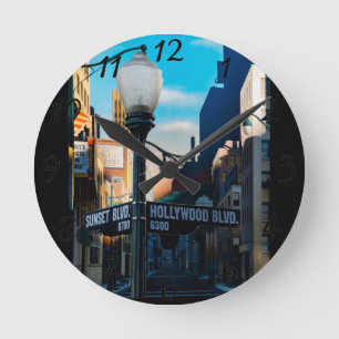 Poster Hollywood Blvd. Wall Clock