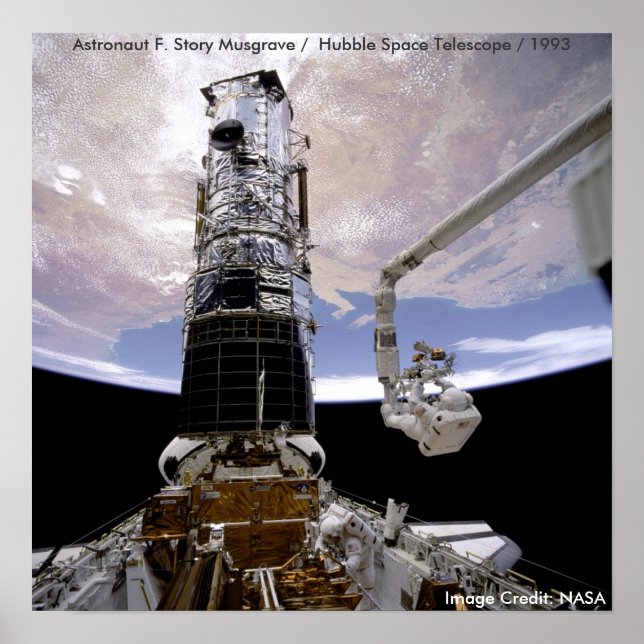 Poster / Hubble / Endeavor / Astronaut Musgrave (Front)