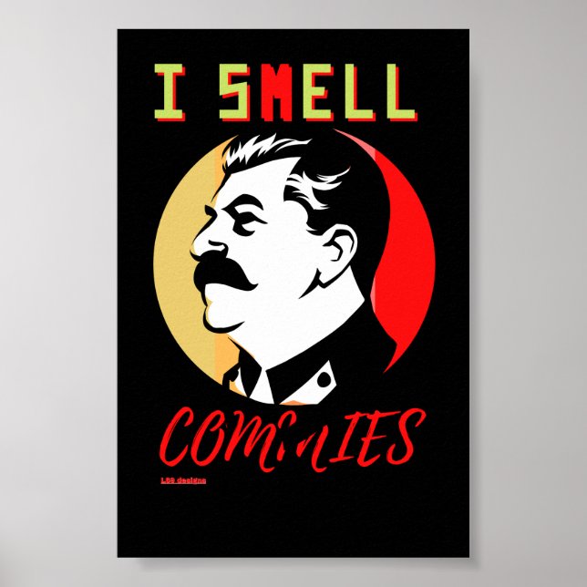 poster  "I SMELL COMMIES 3 STALIN" (Front)