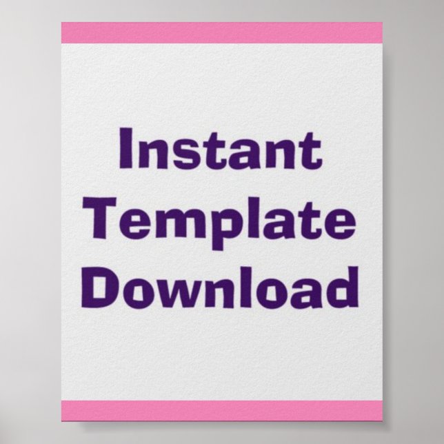 Poster Instant Download Template (Front)