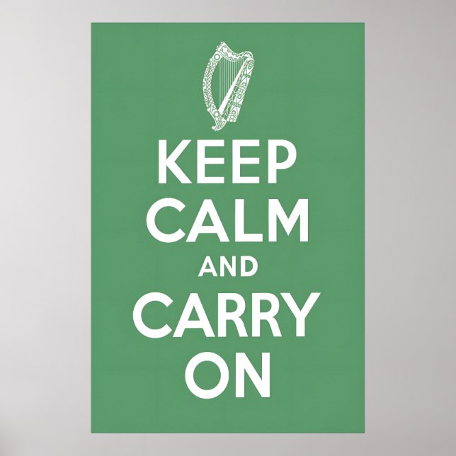 Poster Ireland Keep calm and carry on Wall Print (Front)