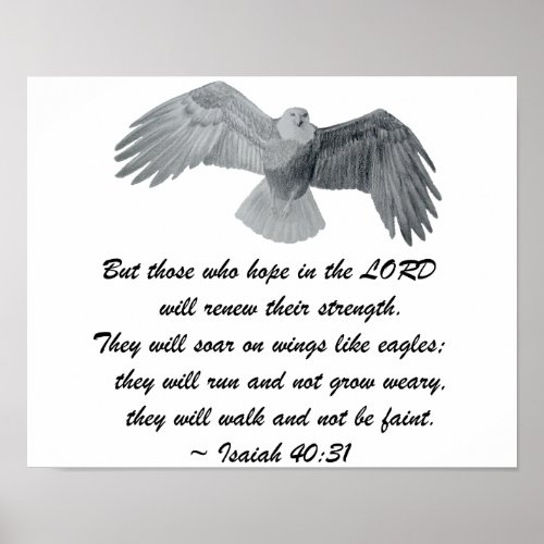 Poster _ Isaiah 4031 Eagle