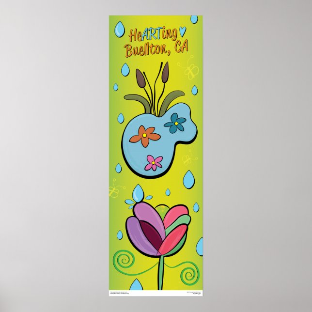 Poster - It's Raining Flowers - Buellton.Art  (Front)
