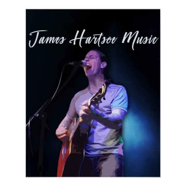 Poster - James Hartsoe Music singing (Front)