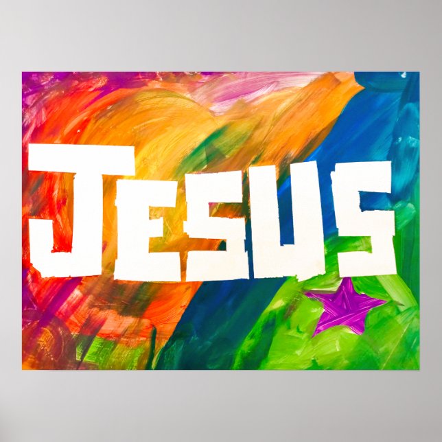 Poster - Jesus in full color (Front)