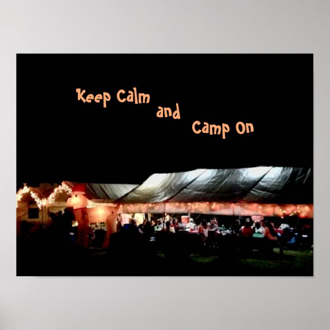 Poster  Keep Calm and Camp On (Front)