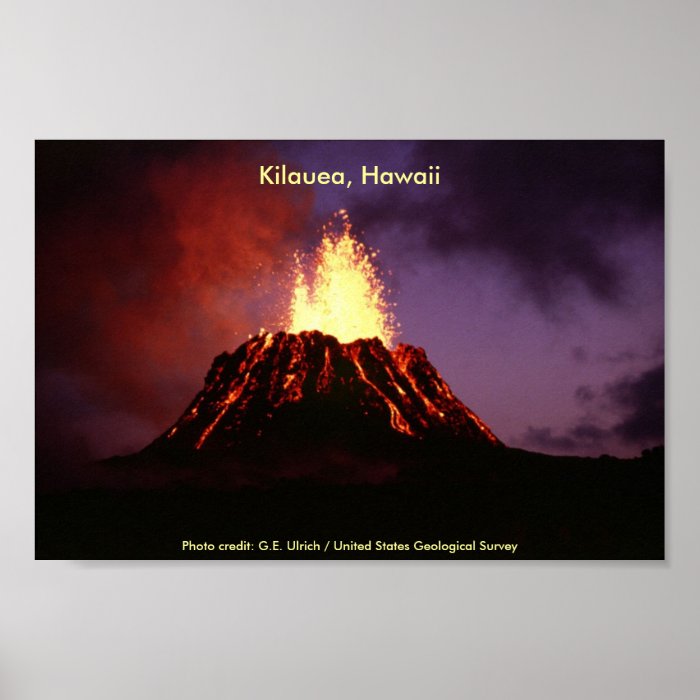 Poster / Kilauea, Hawaii