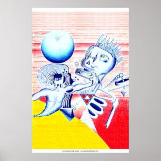 Poster: King's Revelation: Trippy Artwork Poster
