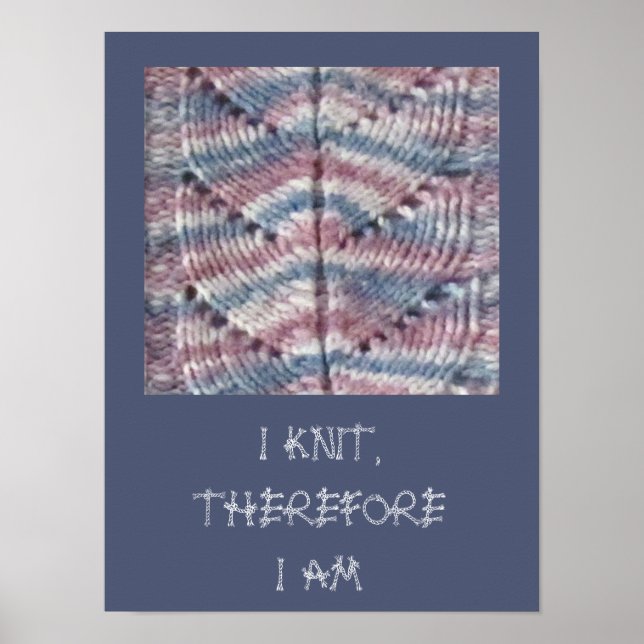 Poster - Knit Leaf Pattern (Front)