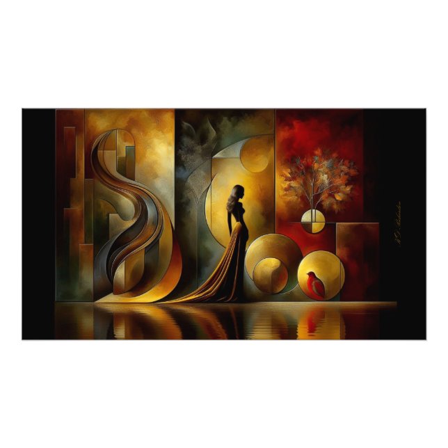 Poster LE Femme Abstract Wall Art (Front)