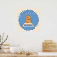 Poster, Les Toilettes Du Chat