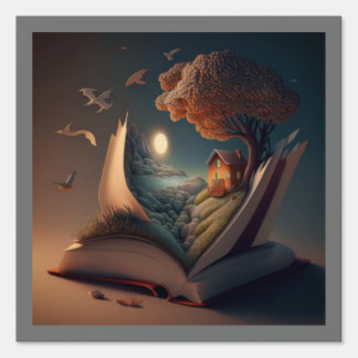 Poster Life on Reading Sign