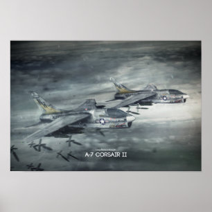 Poster Ling-Temco-Vought  A-7 Corsair II