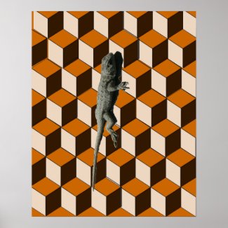 Poster - Lizard Climbing Blocks