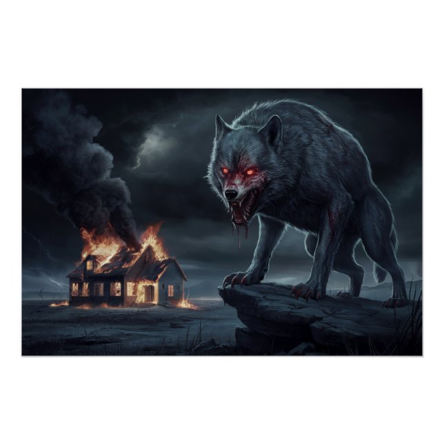Poster Loup Feu 03 (Front)