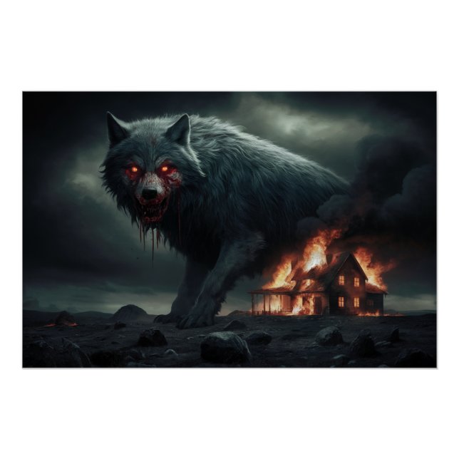 Poster Loup Feu 04 (Front)
