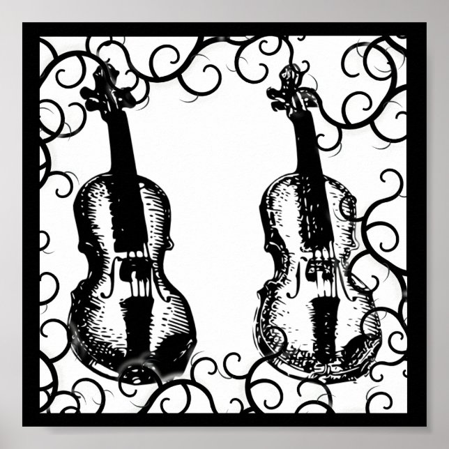 Poster-Love the Arts-2 Violins Poster (Front)