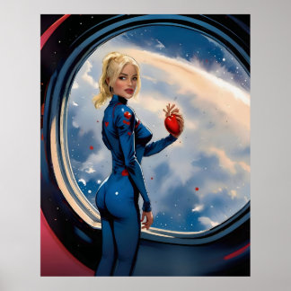 Poster "Love, to the moon and back"