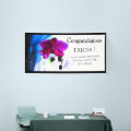 Poster, Magenta Orchid, color background options Banner | Zazzle