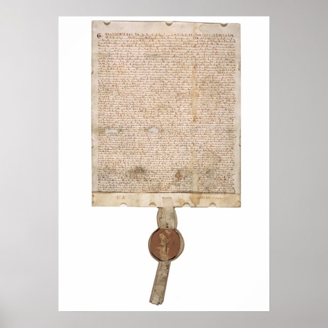 Poster Magna Carta 1297 version with seal (Front)