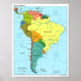 New York City Map Boroughs Labels  Poster