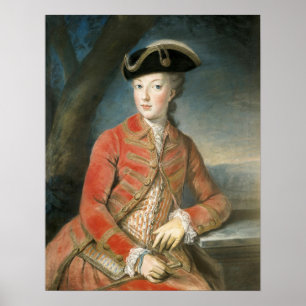 Poster Marie Antoinette hunting attire
