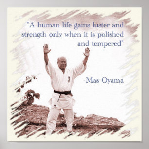 Poster Mas Oyama Human life