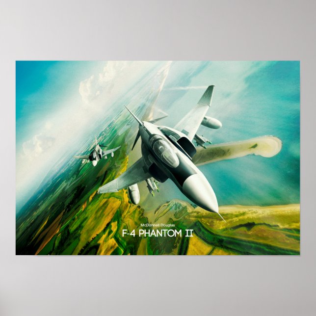 Poster   McDonnell Douglas  F-4 Phantom II (Front)