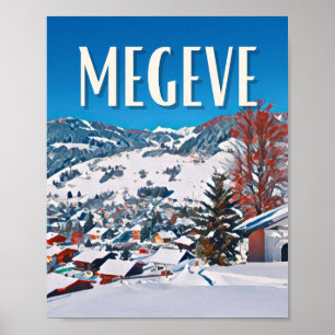 Poster Megève Ski Resort