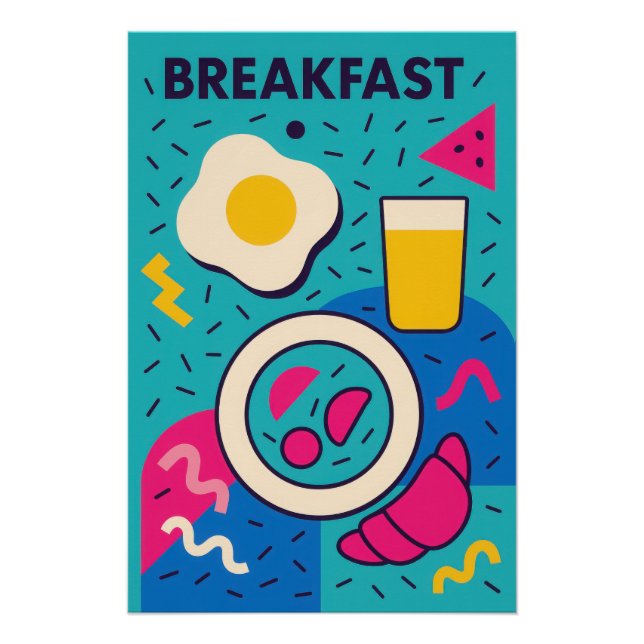 Poster Memphis Pop: BREAKFAST (Front)