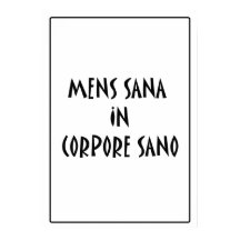 Poster “Mens sana in corpore sano”