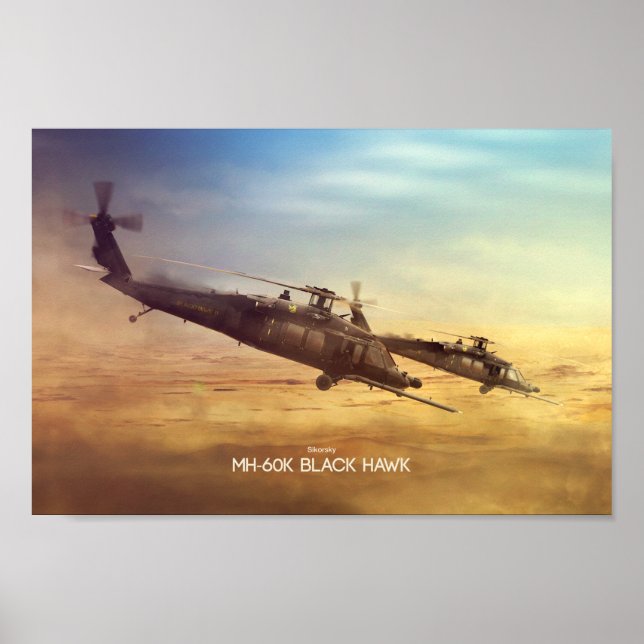 Poster MH-60K Black hawk (Front)