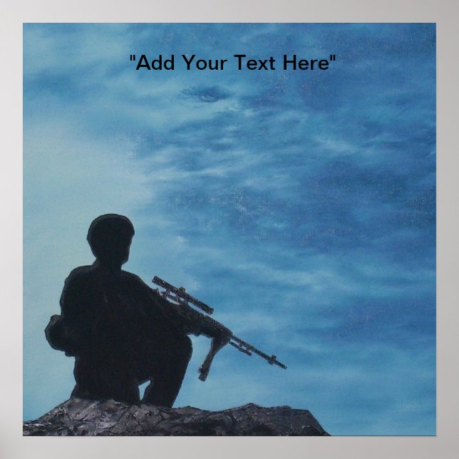 Poster Military Soldier Customizable (Front)