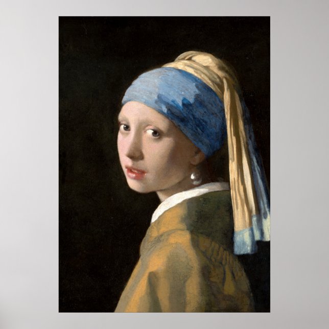 Pôster Moça do Brinco de Pérola Poster (Front)