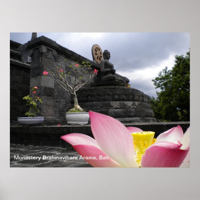 Poster Monastery Brahmavihara Arama, Bali (Front)