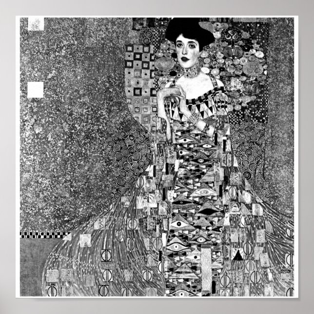 Poster-Monochrome-Klimt Poster (Front)