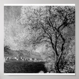 Poster-Monochrome-Monet-Antibes Poster