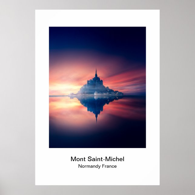Poster - Mont Saint-Michel Normandy France (Front)